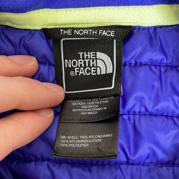The North Face Lightweight Puffer Vest Blue Pockets Size X Small XS - Picture 12 of 17